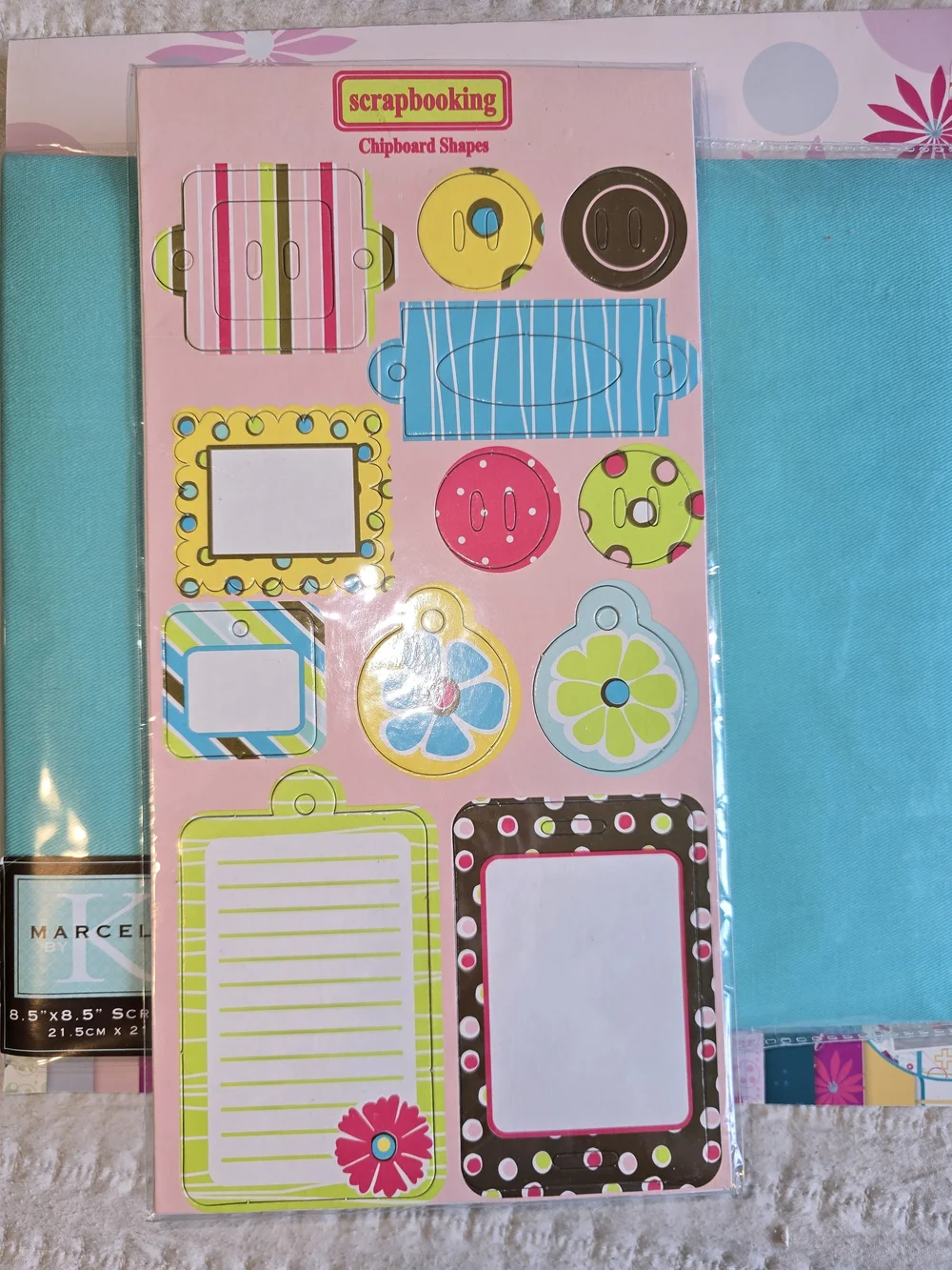 Scrapbooking Bundle~Marcella Book~Fashionfolio Papers~3D Floral Stickers~